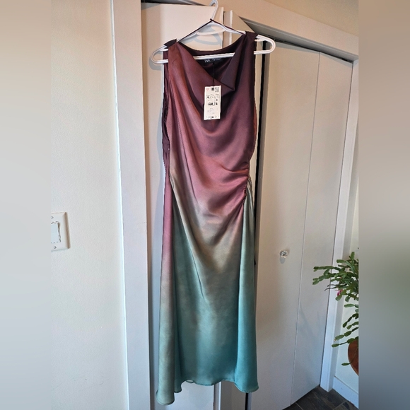 Zara Dresses & Skirts - Zara Multicolor Gradient Maxi Dress! New with tag! Cannot price any lower!